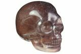 Realistic, Carved, Purple Fluorite Skull #116476-1